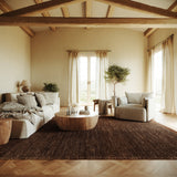 Dash & Albert Varnu Textured Handmade Jute Rug in Brown, photo 3