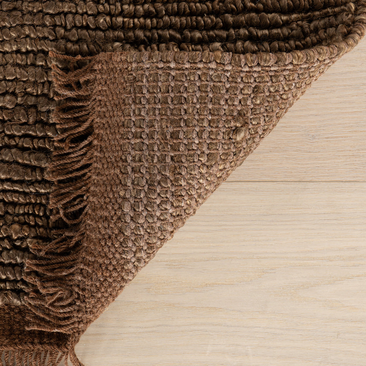 Dash & Albert Varnu Textured Handmade Jute Rug in Brown, photo 4