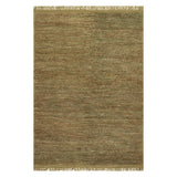 Dash & Albert Varnu Textured Handmade Jute Rug in Green, on white