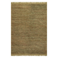 Dash & Albert Varnu Textured Handmade Jute Rug in Green, on white