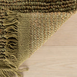 Dash & Albert Varnu Textured Handmade Jute Rug in Green, photo 5