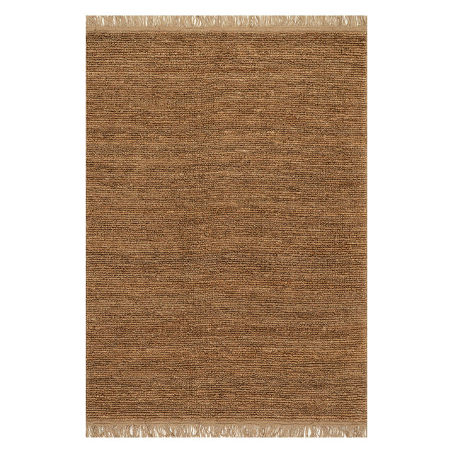 Dash & Albert Varnu Textured Handmade Jute Rug in Natural, on white