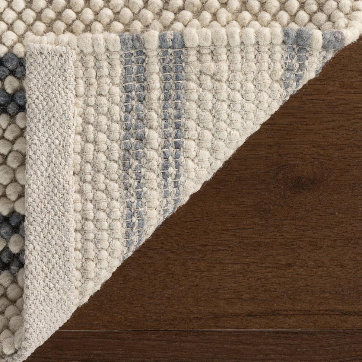 Dash & Albert Venit Modern Striped Farmhouse Rug in Slate, photo 2
