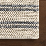 Dash & Albert Venit Modern Striped Farmhouse Rug in Slate, photo 3