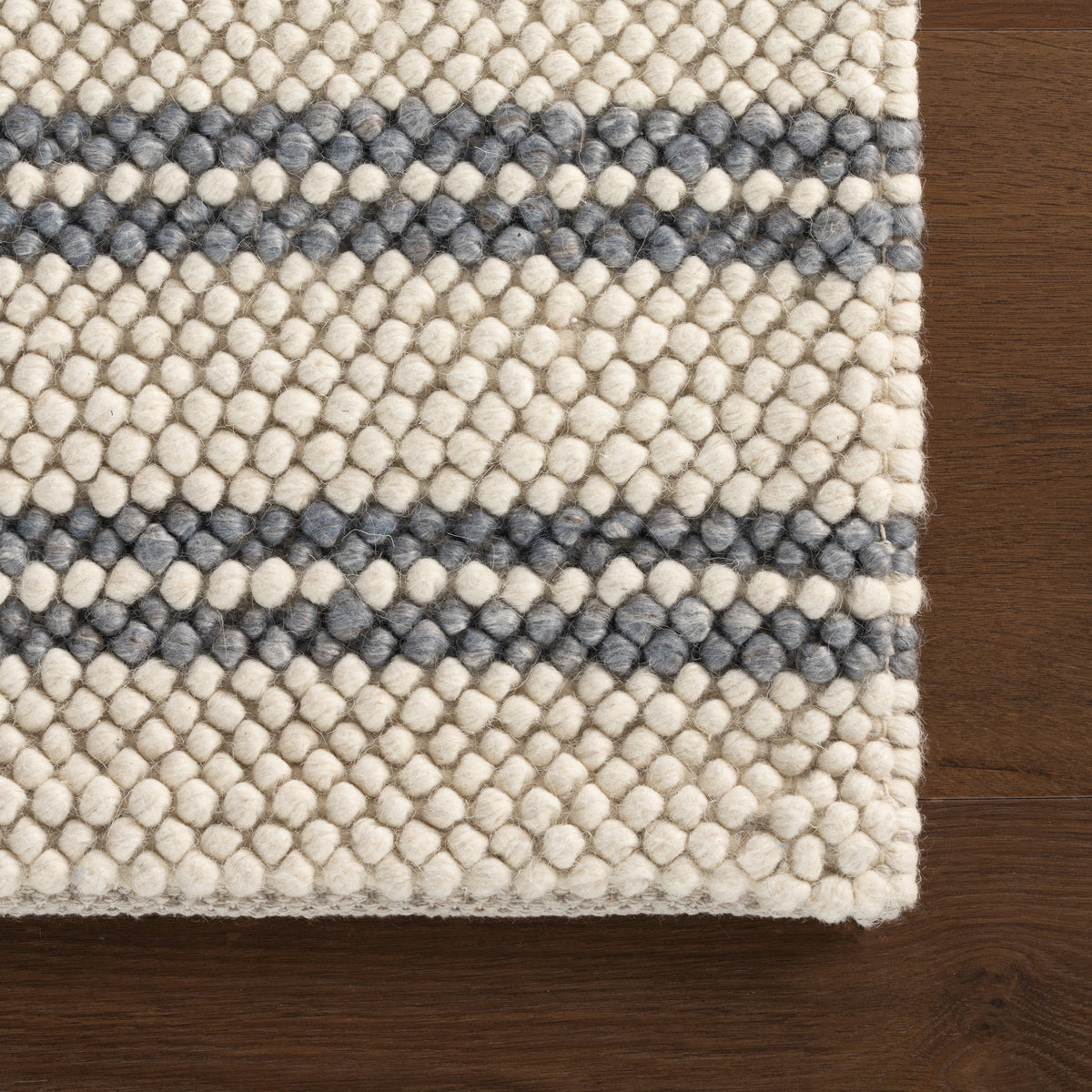 Dash & Albert Venit Modern Striped Farmhouse Rug in Slate, photo 3