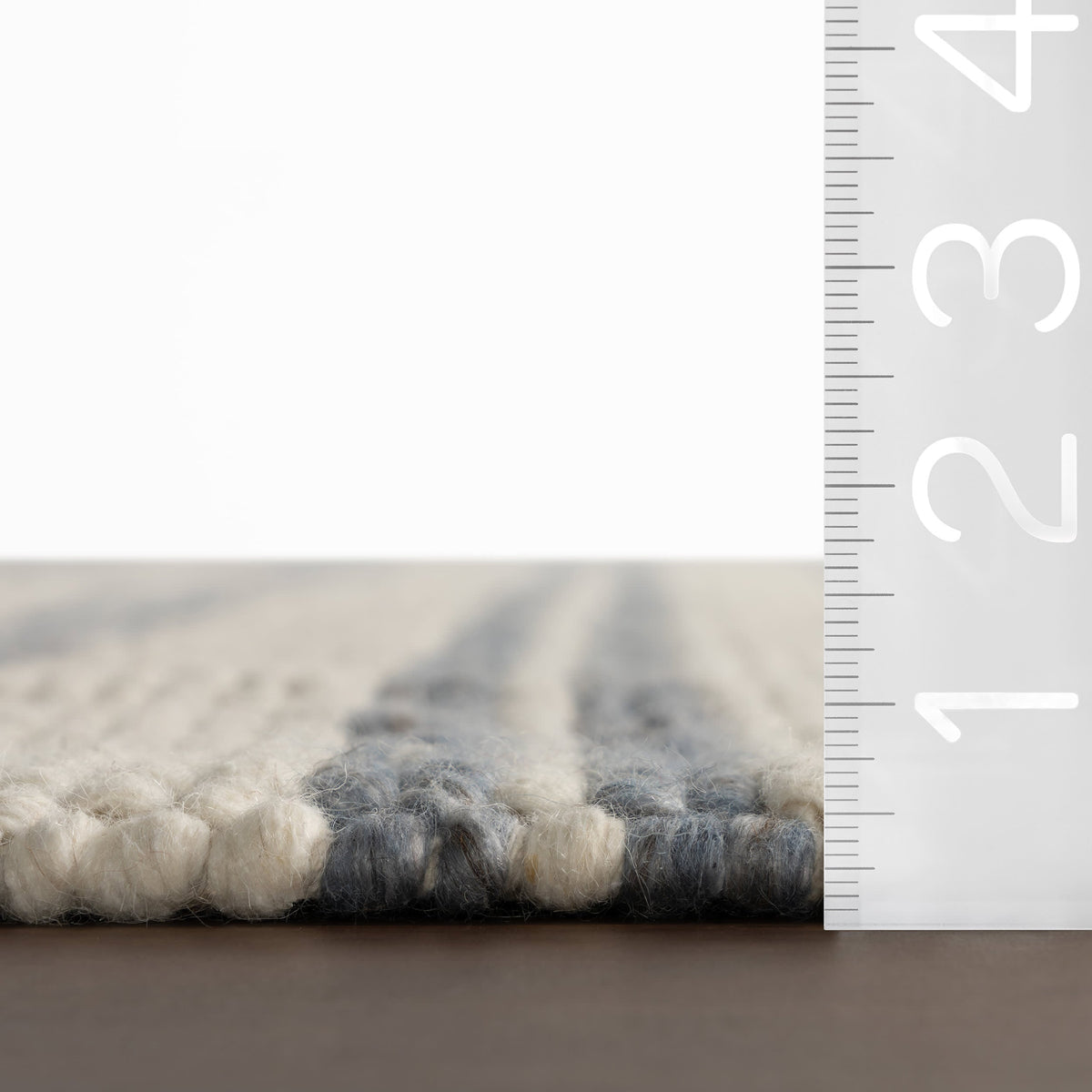 Dash & Albert Venit Modern Striped Farmhouse Rug in Slate, photo 4