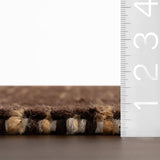 Dash & Albert Vicart Modern Striped Bohemian Rug in Brown, photo 4