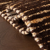 Dash & Albert Vicart Modern Striped Bohemian Rug in Brown, photo 5