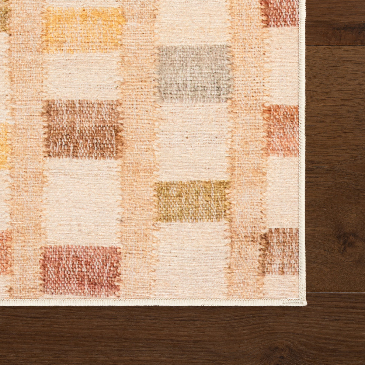 Dash & Albert Virey Bohemian Geometric Washable Rug in Multicolour, photo 6