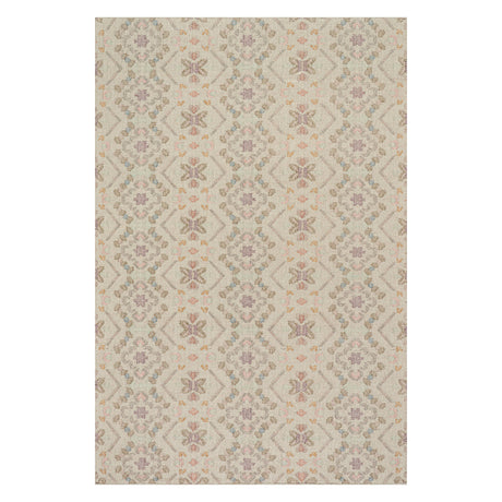 Dash & Albert Vittoria Cotton Rug in Multicolour, on white