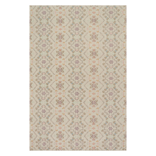 Dash & Albert Vittoria Cotton Rug in Multicolour, on white
