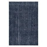 Dash & Albert Vox Chevron Handmade Wool Rug in Navy, on white