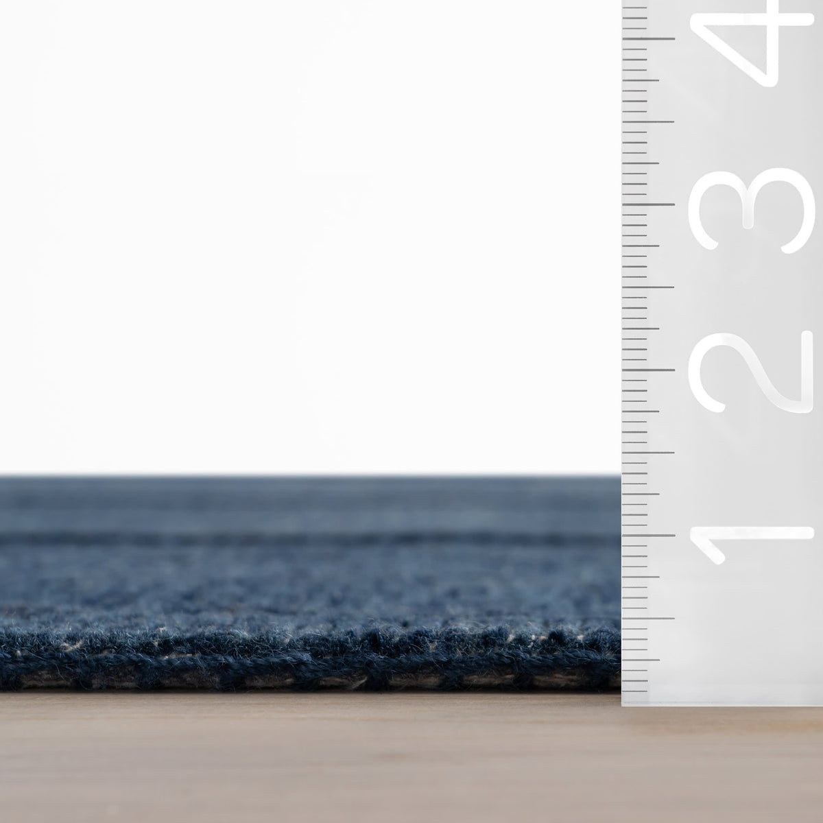 Dash & Albert Vox Chevron Handmade Wool Rug in Navy, photo 5
