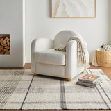Dash & Albert Zole Plaid Handmade Cotton Rug in Ivory, photo 2