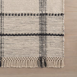 Dash & Albert Zole Plaid Handmade Cotton Rug in Ivory, photo 4