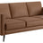 Oregon Leather Chocolate with Wenge Wood | Natuzzi Destrezza Sofa | Valley Ridge Furniture