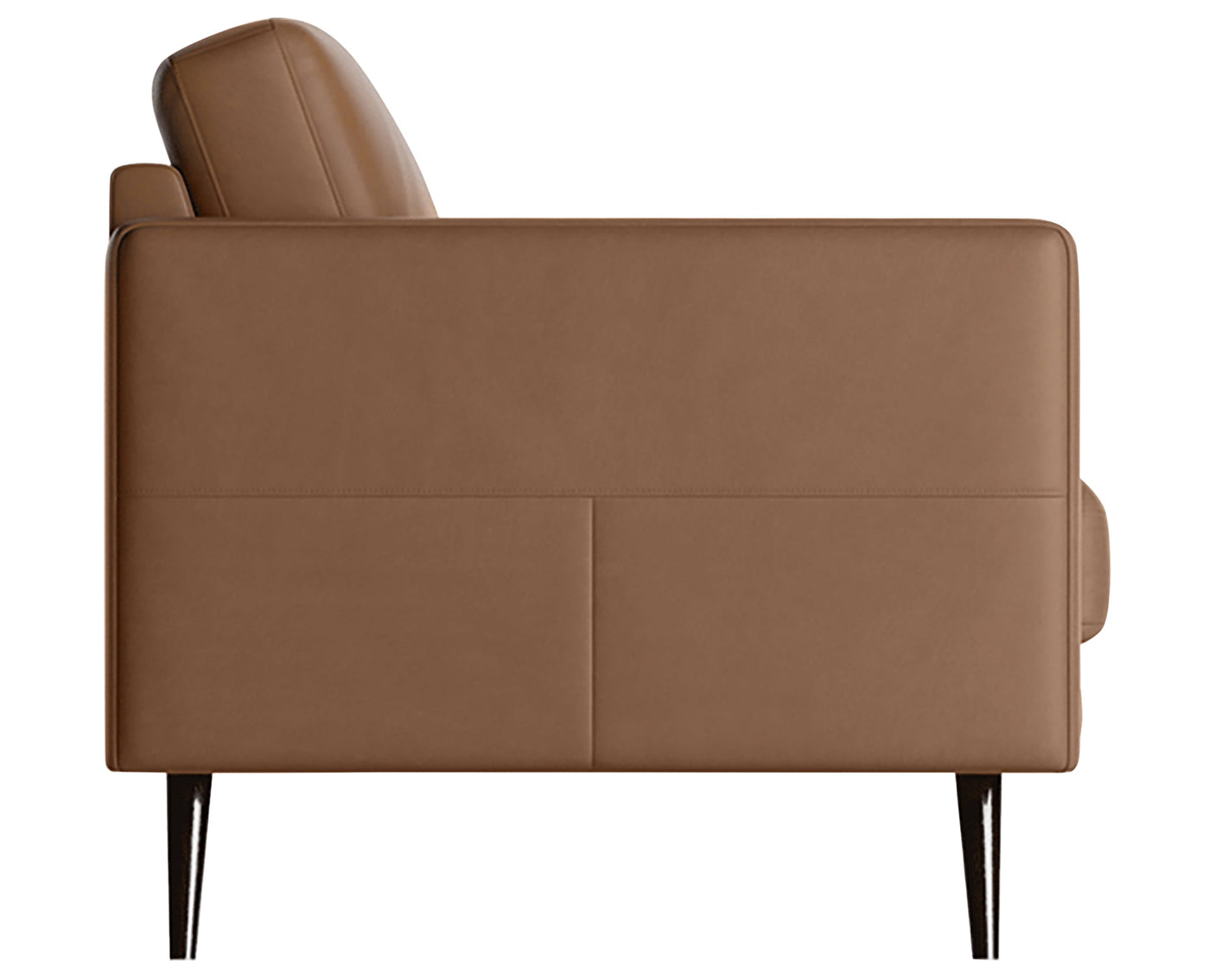 Oregon Leather Chocolate with Wenge Wood | Natuzzi Destrezza Sofa | Valley Ridge Furniture