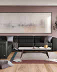 Le Mans Leather Dark Grey with Wenge Wood | Natuzzi Forza Modular Corner Sofa w/Relax Function | Valley Ridge Furniture