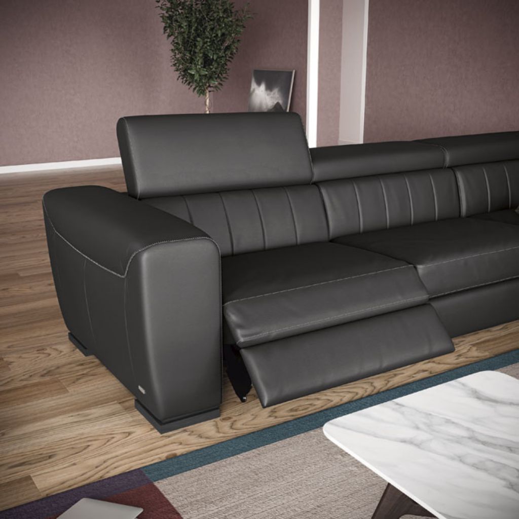 Natuzzi Forza Modular Corner Sofa w/Relax Function