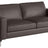 Denver Leather Granite with Matte Black Metal | Natuzzi Sollievo 3-Seater Sofa | Valley Ridge Furniture