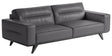Le Mans Leather Grey with Wenge Wood | Natuzzi Adrenalina 3-Seater Sofa | Valley Ridge Furniture