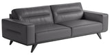 Le Mans Leather Grey with Wenge Wood | Natuzzi Adrenalina 3-Seater Sofa | Valley Ridge Furniture