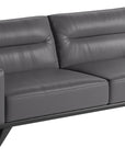Le Mans Leather Grey with Wenge Wood | Natuzzi Adrenalina 3-Seater Sofa | Valley Ridge Furniture