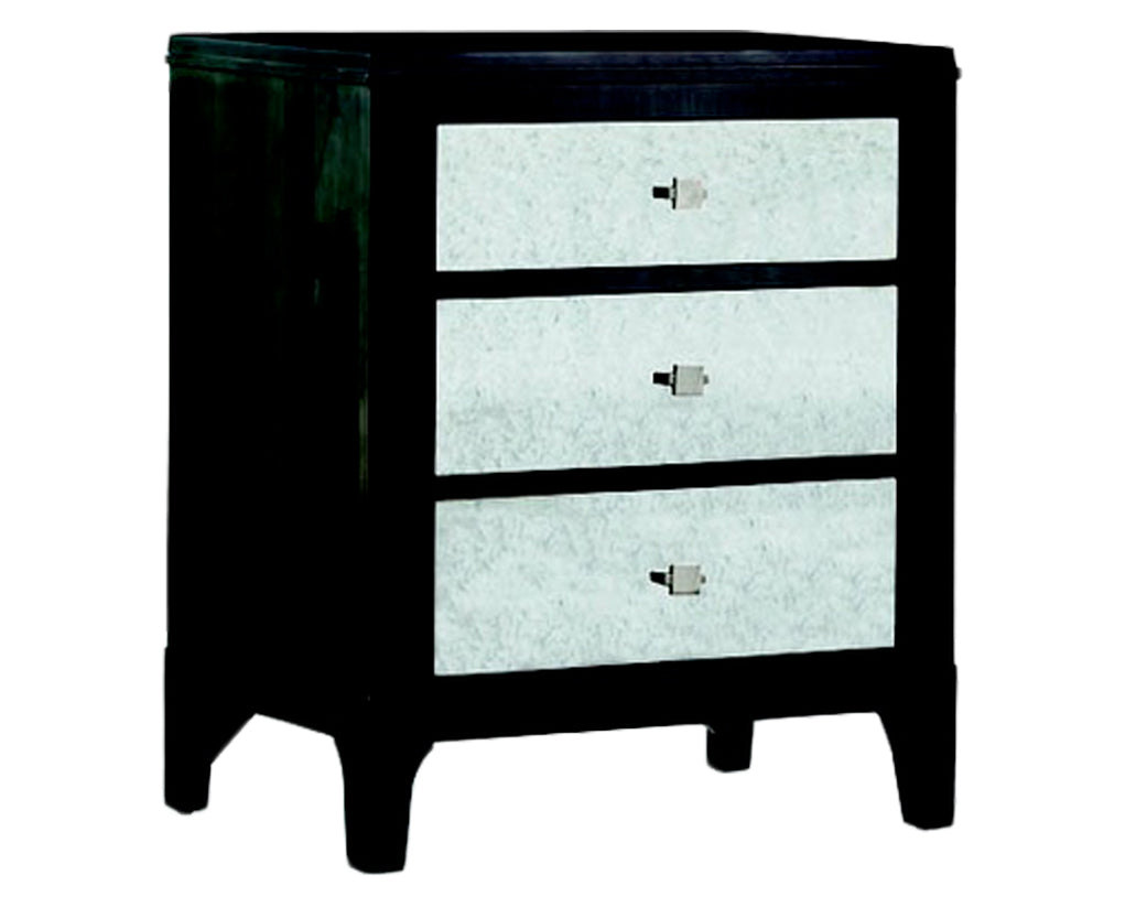 Smoke | Durham Front Street Mirrored Night Stand