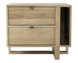 Sand | West Bros Fulton 2 Drawer Nightstand