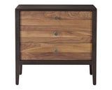 Carbon with Walnut Stripe | West Bros Hayden Bedside Chest