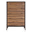 Carbon with Walnut Stripe | West Bros Hayden Chest of Drawers