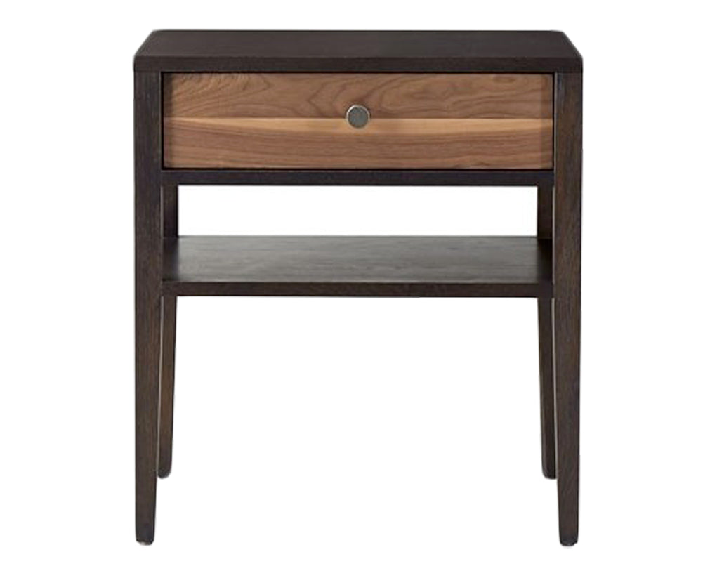 Carbon with Walnut Stripe | West Bros Hayden Night Table