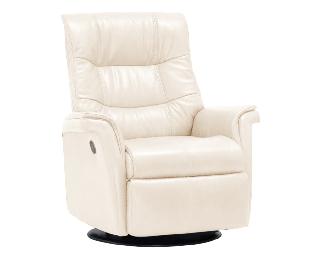 Trend Leather Snow | Norwegian Comfort Denver Recliner | Valley Ridge Furniture