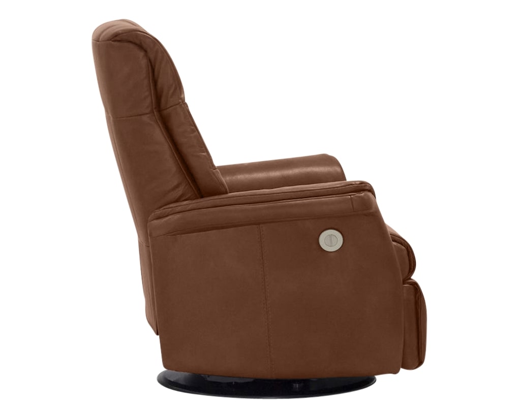 Sauvage Leather Nutmeg | Norwegian Comfort Denver Recliner | Valley Ridge Furniture