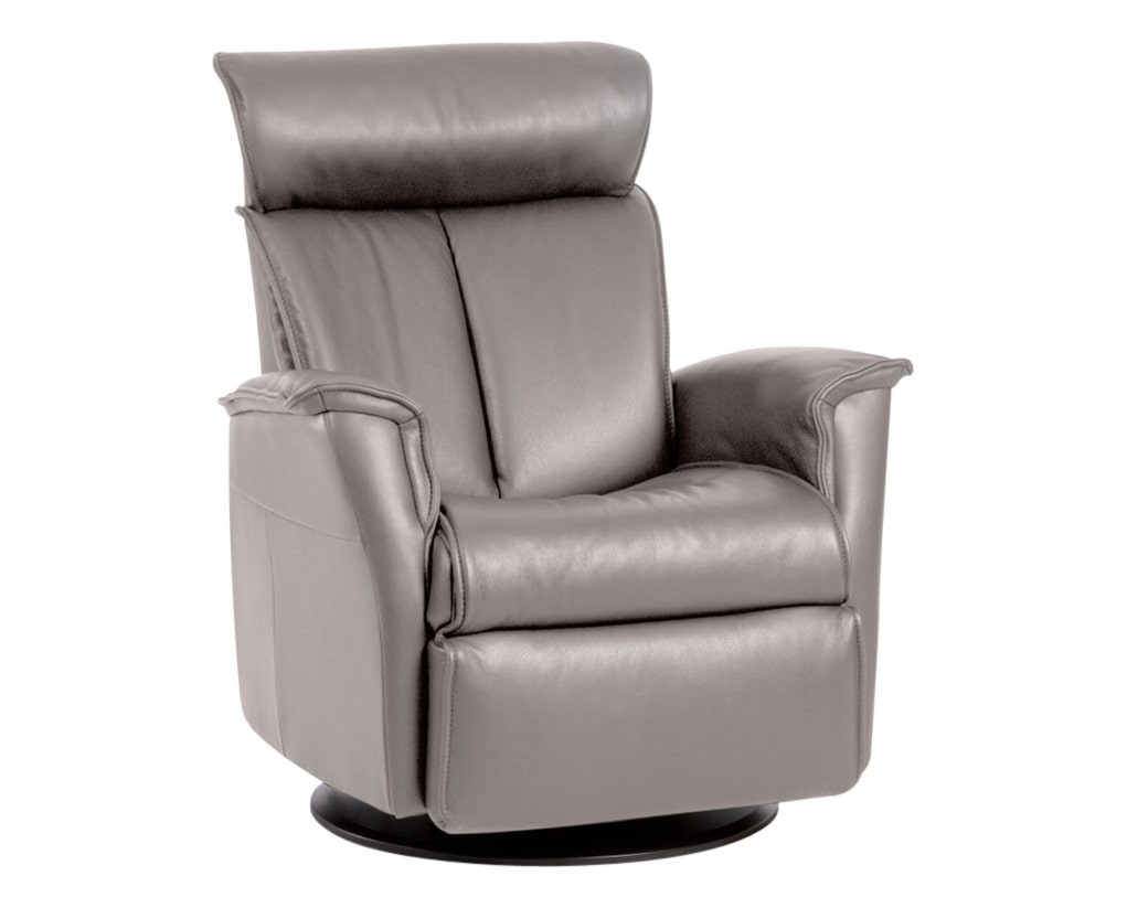 Trend Leather Cinder | Norwegian Comfort Luc Recliner | Valley Ridge Furniture
