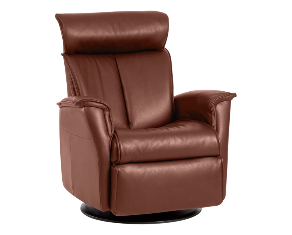 Trend Leather Cognac | Norwegian Comfort Luc Recliner | Valley Ridge Furniture