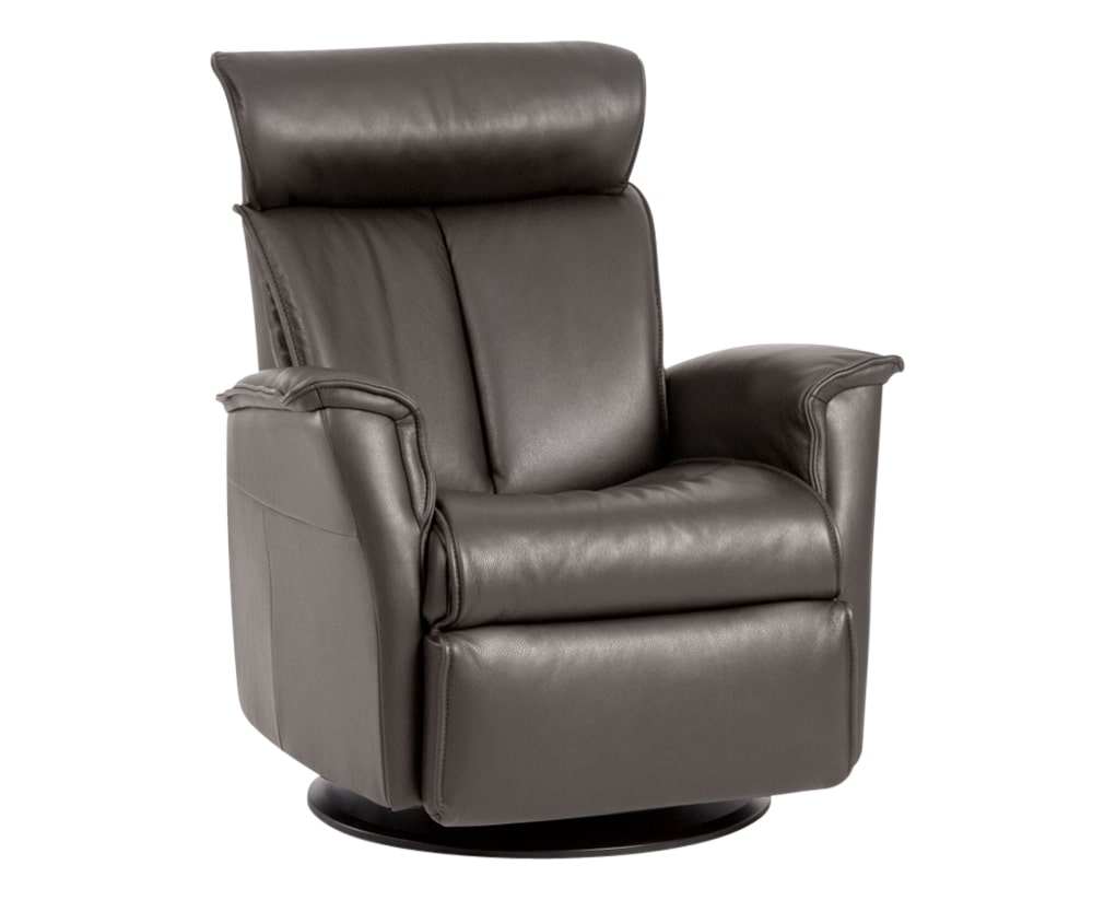 Trend Leather Graphite | Norwegian Comfort Luc Recliner | Valley Ridge Furniture