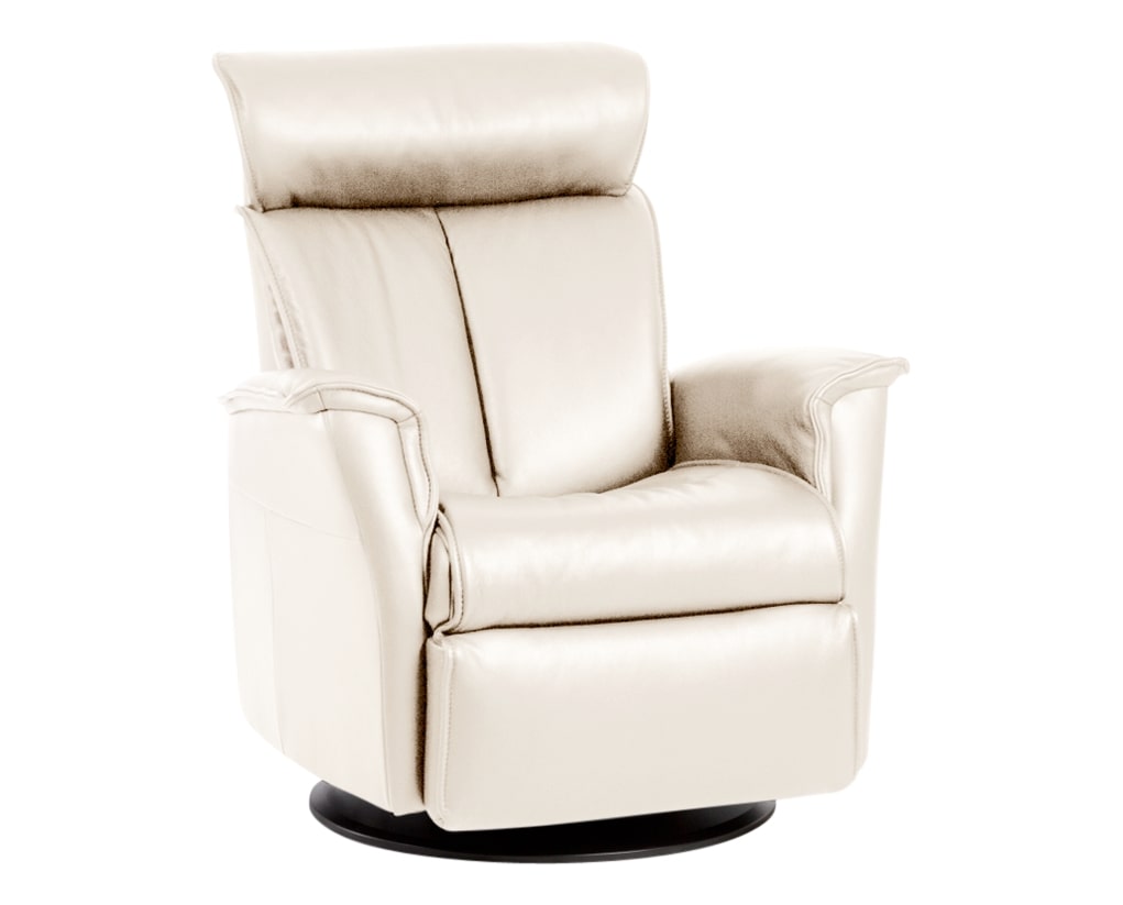 Trend Leather Snow | Norwegian Comfort Luc Recliner | Valley Ridge Furniture