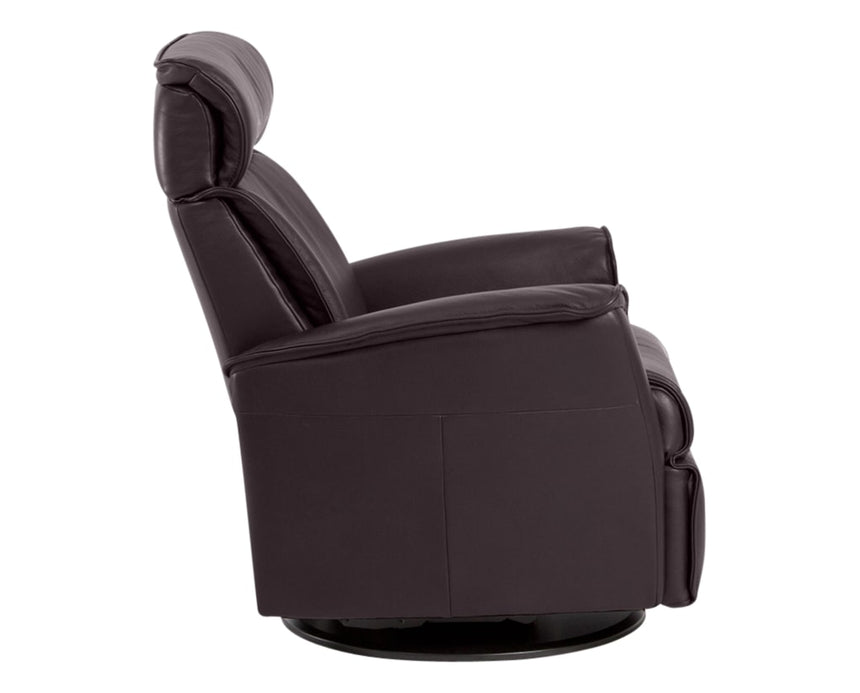 Trend Leather Chocolate | Norwegian Comfort Luc Recliner | Valley Ridge Furniture