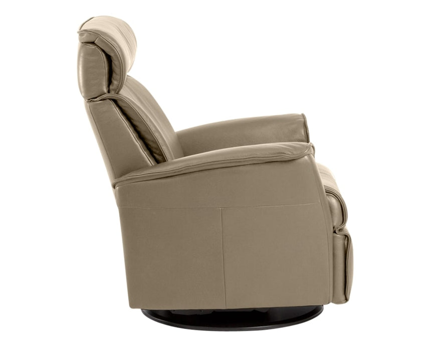 Trend Leather Pebble | Norwegian Comfort Luc Recliner | Valley Ridge Furniture