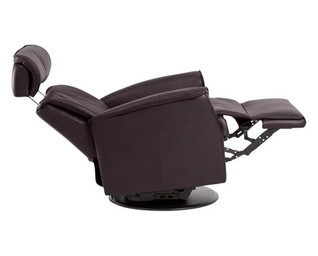 Trend Leather Chocolate | Norwegian Comfort Luc Recliner | Valley Ridge Furniture