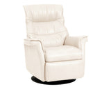 Trend Leather Snow | Norwegian Comfort Chelsea Recliner | Valley Ridge Furniture