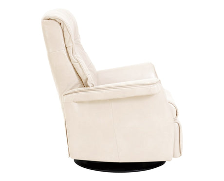 Trend Leather Snow | Norwegian Comfort Chelsea Recliner | Valley Ridge Furniture