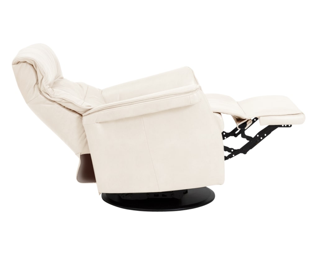 Trend Leather Snow | Norwegian Comfort Chelsea Recliner | Valley Ridge Furniture