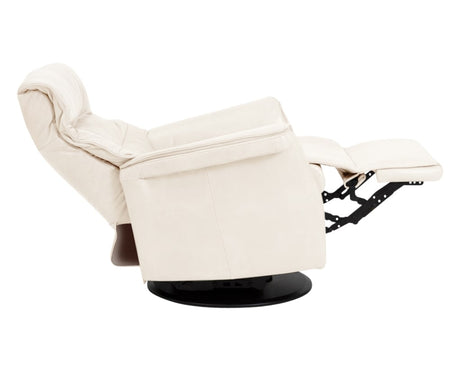 Trend Leather Snow | Norwegian Comfort Chelsea Recliner | Valley Ridge Furniture