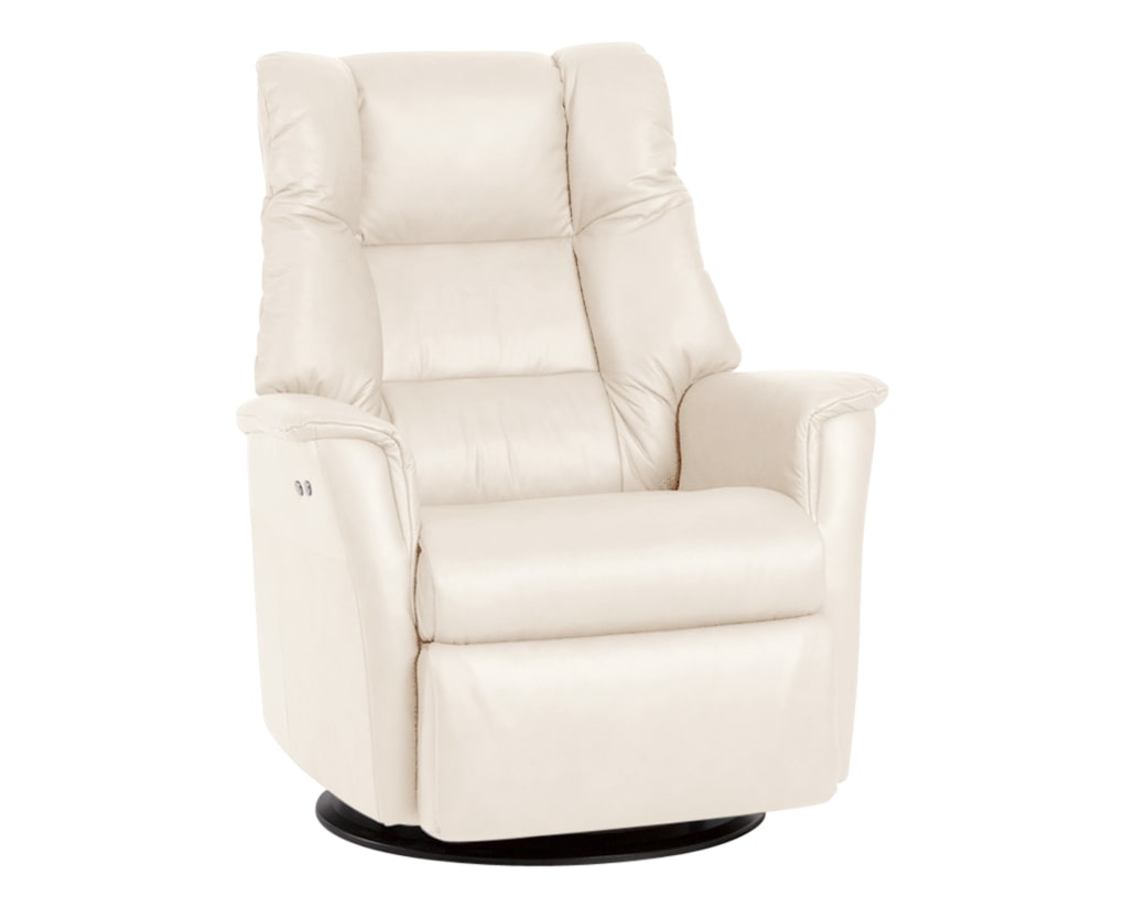 Trend Leather Snow | Norwegian Comfort Victor Recliner | Valley Ridge Furniture