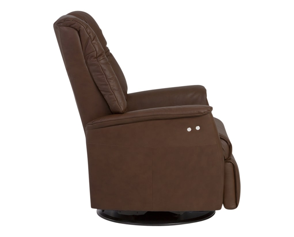 Sauvage Leather Caramel | Norwegian Comfort Victor Recliner | Valley Ridge Furniture