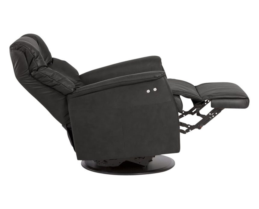 Sauvage Leather Anthracite | Norwegian Comfort Victor Recliner | Valley Ridge Furniture