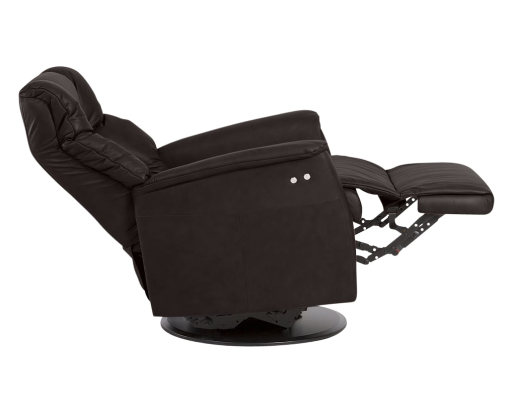 Sauvage Leather Truffle | Norwegian Comfort Victor Recliner | Valley Ridge Furniture