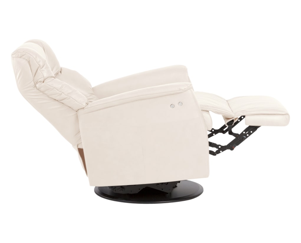 Trend Leather Snow | Norwegian Comfort Victor Recliner | Valley Ridge Furniture